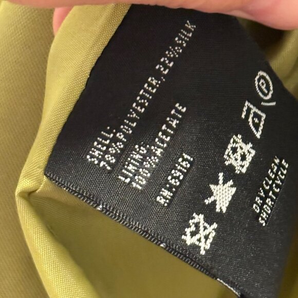 Carlisle Womens Sleeveless Pleated Front  Sheath Dress Lime Green Size 8 - Picture 7 of 12